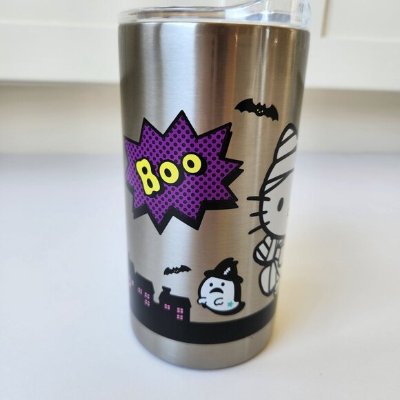 Hello Kitty Halloween Mummy Stainless Steel Tumbler With Lid Reusable Cute Cat - Picture 4 of 6
